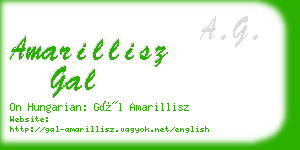 amarillisz gal business card